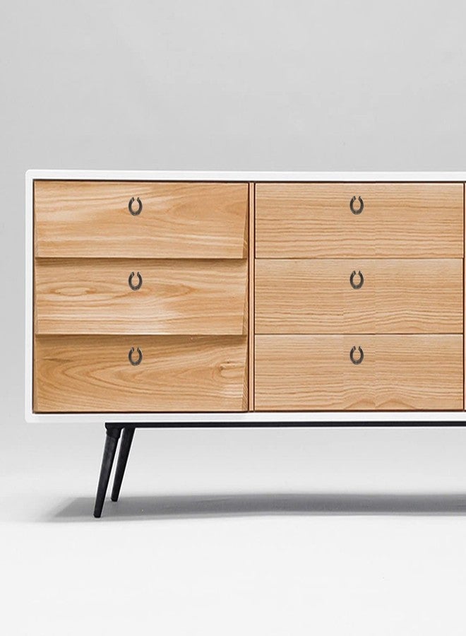 Atom 1.3 Inches Zinc Cabinet Puller Knobs | Brass Antique Finish | Office Wardrobe Door Handle, Kitchen Drawer Cupboard Furniture Pulls Knob Hardware (ZK-629), Pack of 10 - Image 5